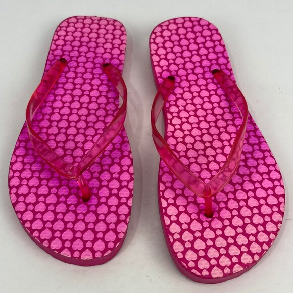 Unbranded Flip Flops Size 7 Pink Round Open Toe - Picture 5 of 6